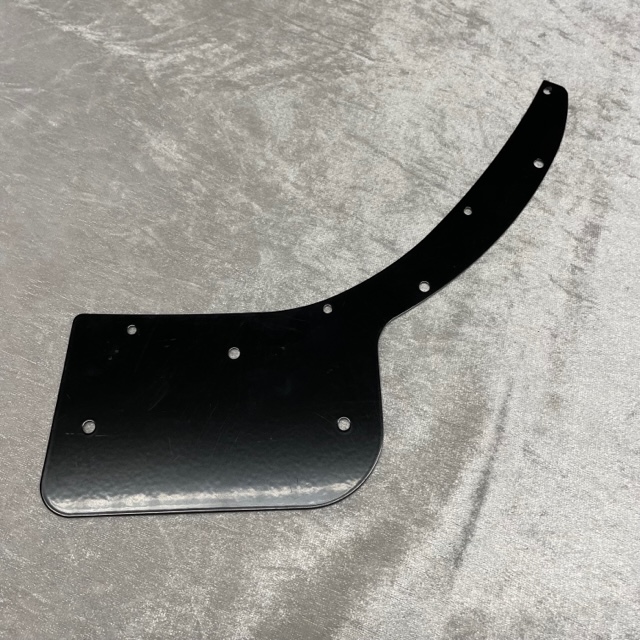 Blech für Schmutzfänger alte Version 2CV schwarz