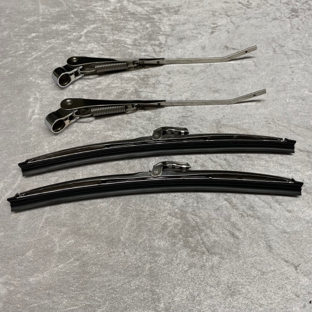 Satz 2xWischer und 2xArm für Citroen 2CV Edelstahl