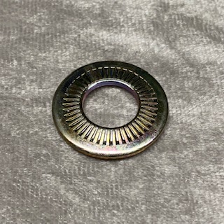 Unterlegscheibe mit Riefen M12x27 gelb verzinkt