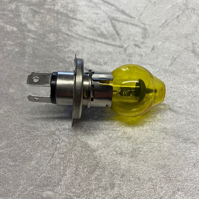 Glühlampe 12V 60/55W H4 mit Gelber Kappe