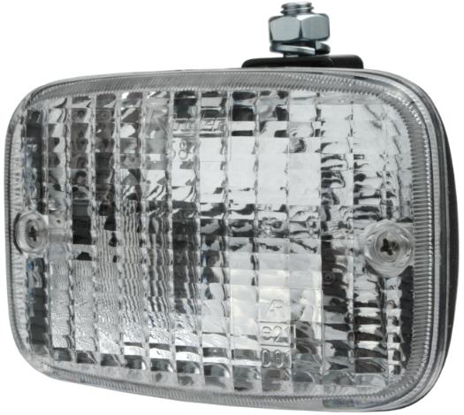 Rückfahrscheinwerfer 12V/21W Eckig mit Birne