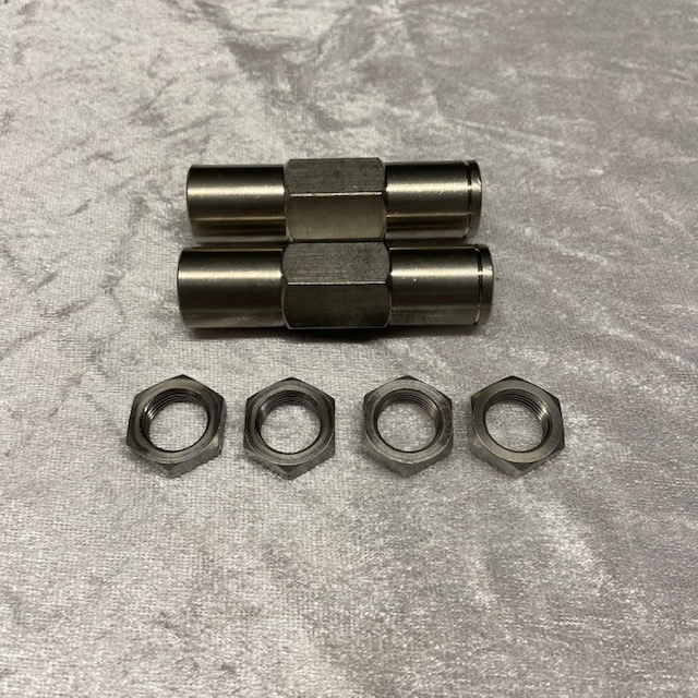 Spurstangeneinstellmuffe Satz Edelstahl 2CV