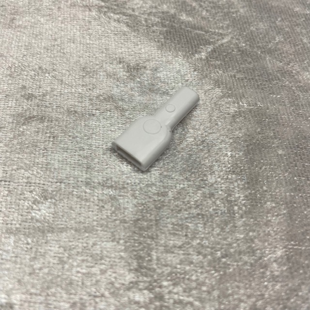 Farbige Gummiabdeckung für Flachsteckhülsen 6,3mm weiss