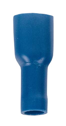 Kabelverbinder Flachsteckhülse vollisoliert Blau 6,3x8mm 1,5-2,5mm²