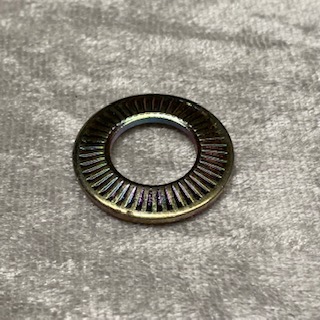 Unterlegscheibe mit Riefen M12x24 gelb verzinkt