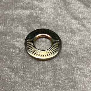 Unterlegscheibe mit Riefen M8x18 gelb verzinkt