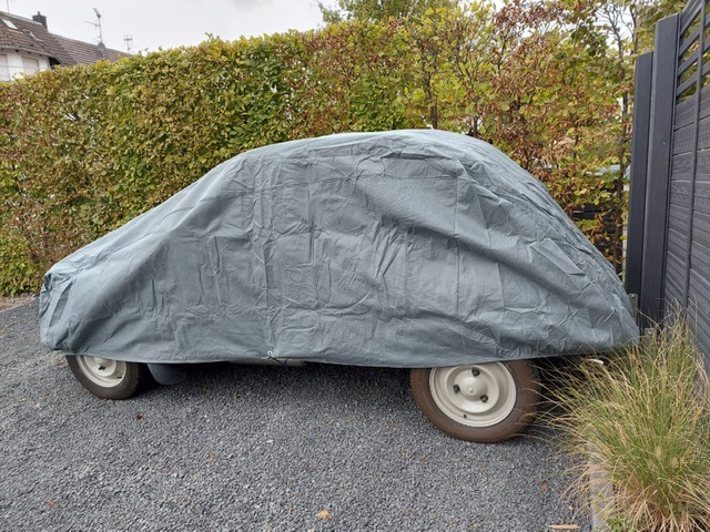 Garage für 2CV 4-Lagig für den Außenbereich grau