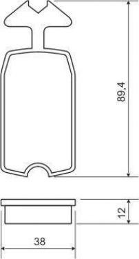 Bremsklötze vorne Scheibenbremse Citroën 2CV