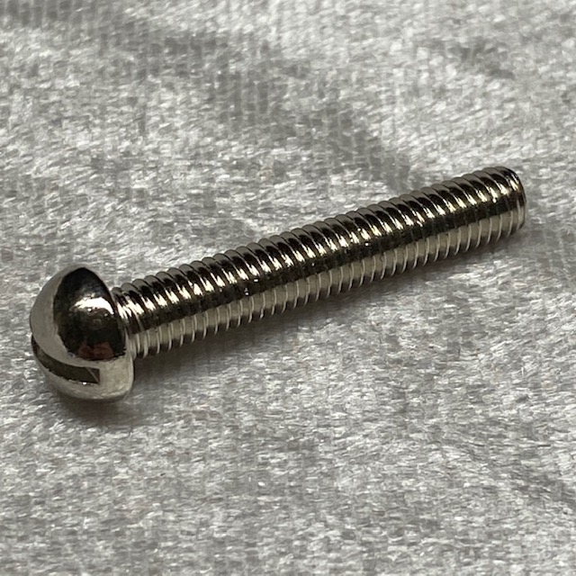 Schraube Rundkopf mit Schlitz M5x30 vernickelt