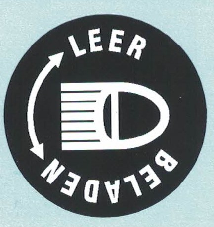 Aufkleber Scheinwerferhöhenverstellung (Beladen Leer) Citroen 2CV