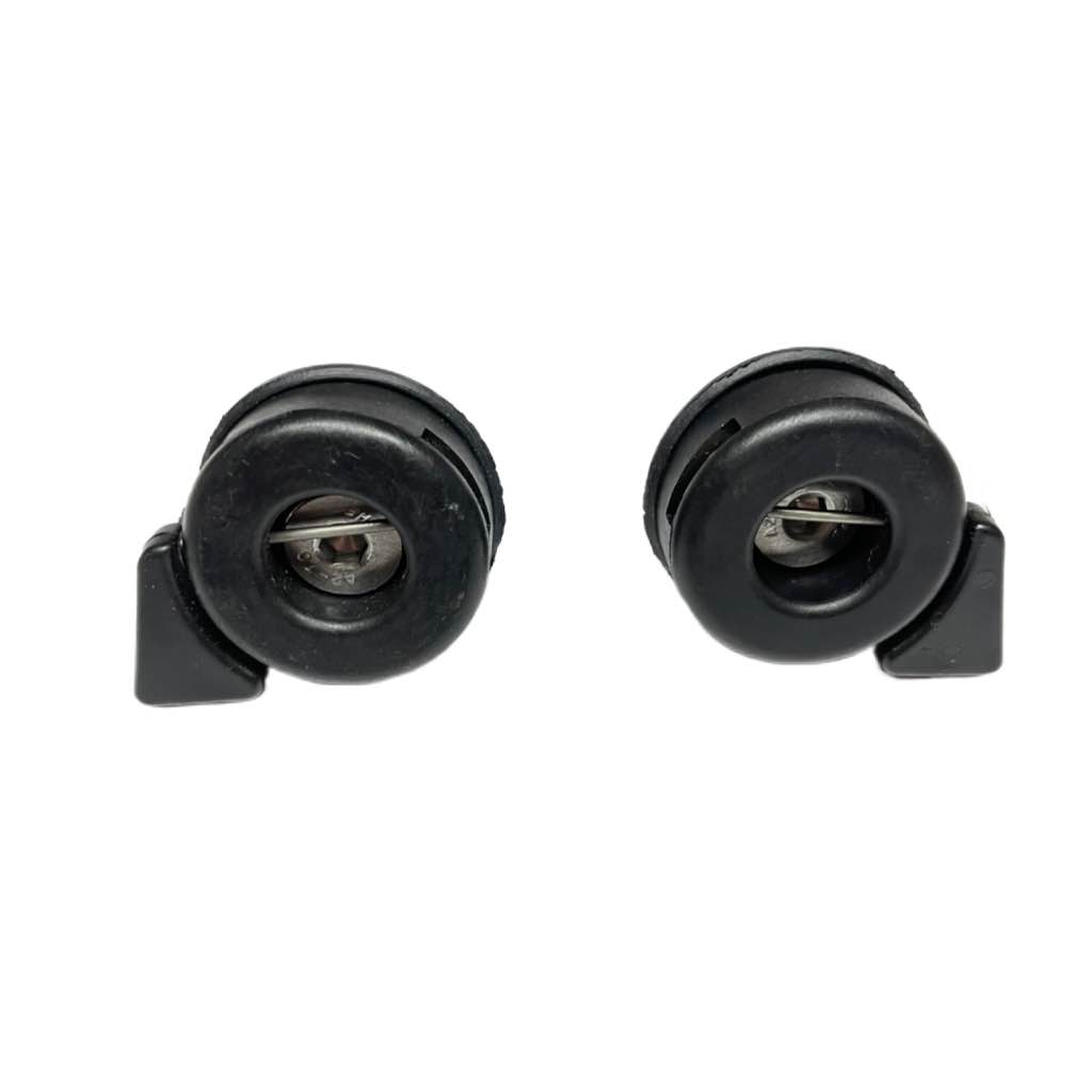 Fensterhalter außen links und rechts mit Bolzen