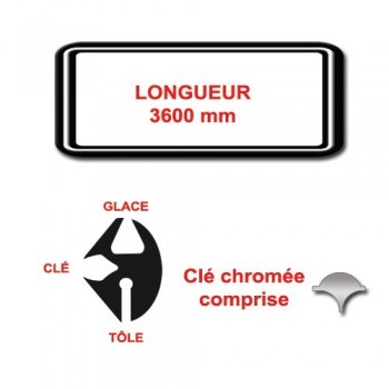 Frontscheibendichtung Mehari Altes Modell 3600mm 68 bis 71