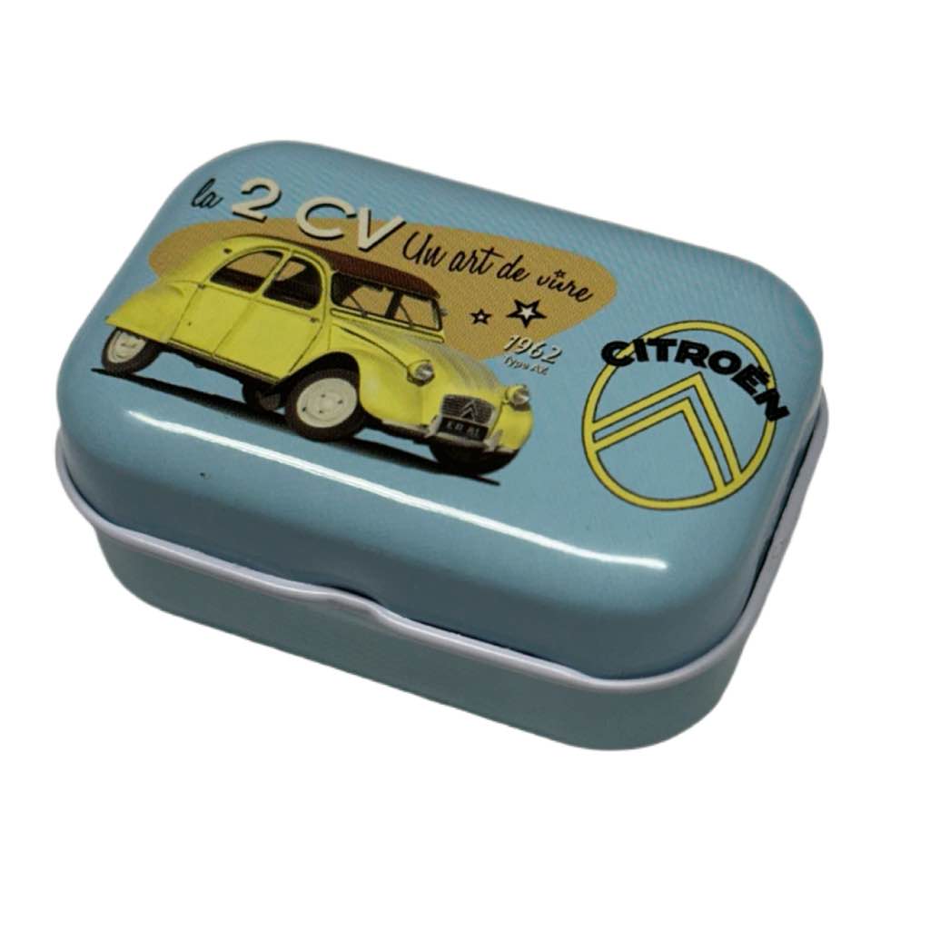 Pillendose 2CV Motiv la 2CV un art de vivre 1962 Type AZ Citroen ca. 6x4x2cm
