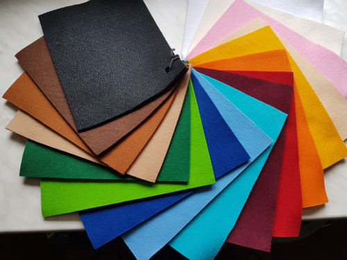 Hutablage aus Taschenfilz 2CV versch. Farben