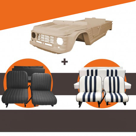 Mehari Karosseriesatz beige Hoggard neues Modell inkl. Sitzen nach Farbwahl