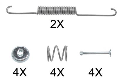 Zubehörsatz für Bremsbacken vorne 200mm