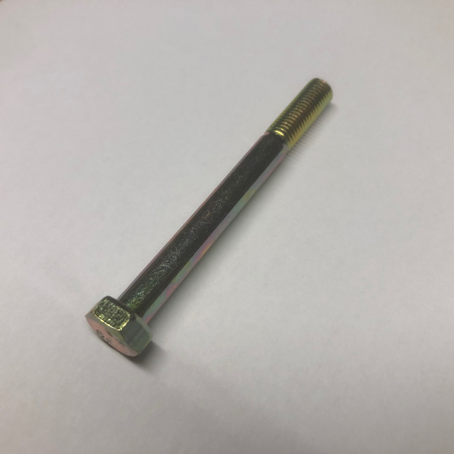 Schraube M7x70 mit Schaft gelbverzinkt