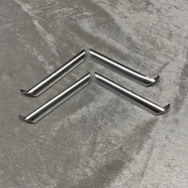 Satz Aluminium Chevrons Kühlergrill Wellblechhaube 2CV