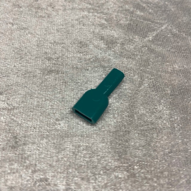 Farbige Gummiabdeckung für Flachsteckhülsen 6,3mm grün