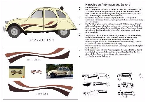 2CV-Weekend-Dekor komplett