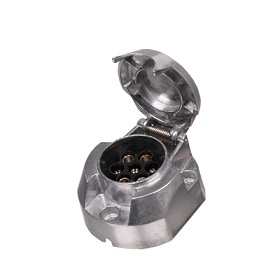 Metallsteckdose für Anhängevorrichtung 7-Pol ohne Kabel