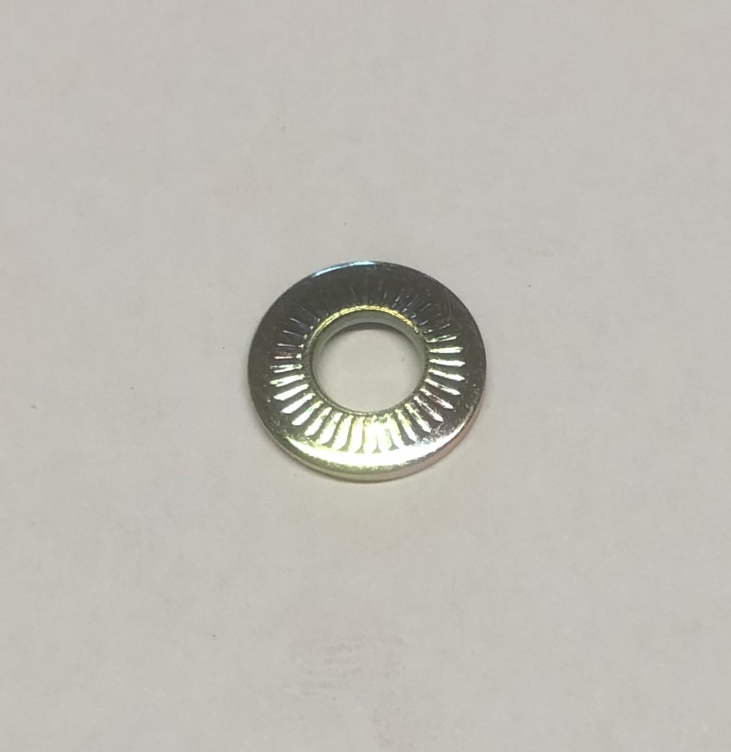 Unterlegscheibe mit Riefen M5x12 gelb verzinkt