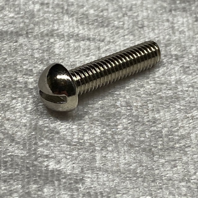 Schraube Rundkopf mit Schlitz M5x20 vernickelt