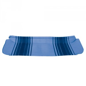 Hutablage Blau gestreift