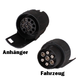 Kurzadapter für Anhängerkupplung 7/13