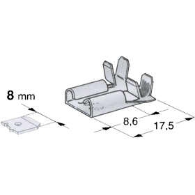Flackstecker für Steckergehäuse 3-polig