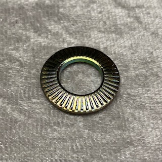 Unterlegscheibe mit Riefen M10x20 gelb verzinkt