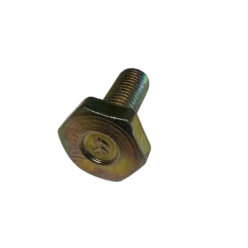 Schraube M7x22 1,00 SW14 mit Winkel gelb verzinkt